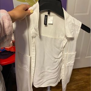 super cute fashionable white vest!